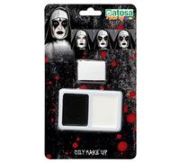 Atosa Palette Maquillage Halloween Noir et Blanc - Noir - Taille Unique