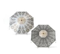 Atosa Parasol de plage Mandala avec jupe orientable métallique en aluminium Ø200 cm Oxford Protection UPF 50+ Assortiment en 2 possibilités avec housse, multicolore