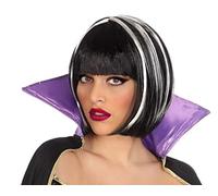 ATOSA perruque courte vampire noir et blanc