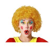 Perruque Afro Clown Jaune Jaune
