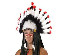 ATOSA ruban coiffe chief indien plumes