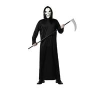 Atosa Scary Black Costume Haunting And Mysterious Man Halloween Disconcerting Co