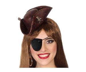 ATOSA serre-tête chapeau pirate marron