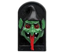 Atosa Suspension De Porte D´halloween Sorcière Lumière/son 11x19x5 Cm