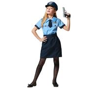 Déguisement policier fille ATOSA noir - t-shirt, jupe, casquette - 3/4 ans (96-104 cm) 3 ans