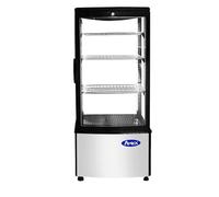 Atosa Vitrine Réfrigérée Professionnelle de Présentation 4 Faces Vitrées 88 Litres