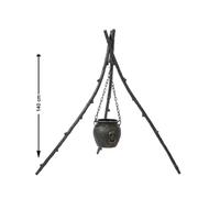 Atosa Witch´s Cauldron 140x80x60 Cm Argenté Enfants