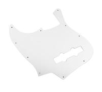 Atospdy Electric Guitar Pickguard Aluminium Alloy for Jazz Bass Scratch Plate (Argent)