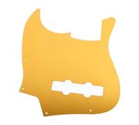 Atospdy Electric Guitar Pickguard Aluminium Alloy for Jazz Bass Scratch Plate (Argent) (Noir) (Or Orange)