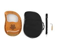 Atospdy Mahogany Harp 16 Steel String Concave Harpes avec une clé de tuner de sac pour les mélomanes