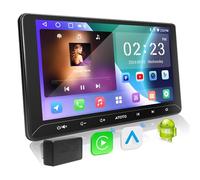 ATOTOEXCEL A5L 10,1 Pouces Autoradio 2 DIN Android, Carplay sans Fil et Android Auto, Tethering de WiFi/BT/USB, EQ 24 Bandes, DSP, 2G+32G, Stéréo Android avec Scanner OBD, FM/GPS/LRV, MirrorLink