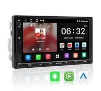 ATOTOZONE A5L 2+32GB Android Autoradio 2 Din, 7" Écran Tactile Poste Radio Voiture, Android Auto &CarPlay sans Fil, WiFi/Bluetooth/USB, MirrorLink, 24 Bandes EQ DSP/AM/FM/RDS, Assistant IA,Suivi GPS