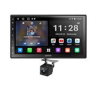 ATOTOZONE Autoradio 2 Din Android, CarPlay et Android Auto sans Fil, 7 Pouces Radio Voiture écran avec GPS Navi, Wi-FI/BT/USB, AI-Chat, 24 EQ&DSP, Mirror Link, Caméra de Recul, A5LG2B7T-S01