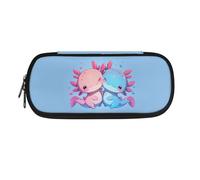 ATOurDealss Axolotl Trousse à crayons de grande capacité pour filles et garçons avec fermeture éclair esthétique, fournitures pour la rentrée scolaire, cadeaux pour enfants, Axolotl, Taille unique,