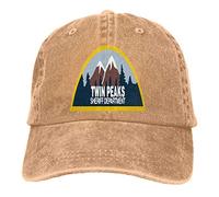 ATOurDealss Casquette de camionneur Twin Peaks Sheriff Department casquette de baseball durable, chapeau de papa réglable noir, naturel, taille unique