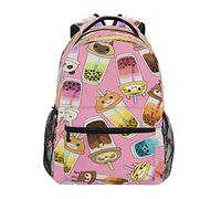 ATOurDealss Kawaii Bubble Tea Sac à dos d'ordinateur léger pour garçons filles Tenns, Thé aux bulles Kawaii, taille unique