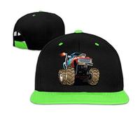 ATOurDealss Monster Truck Fired Child Hip Hop Casquette de baseball pour garçon et fille Vert, multicolore, taille unique