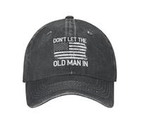 ATOurDealss Old Man Hat Don't Let Old Man in Hat Casquette de baseball réglable pour homme, Noir , taille unique