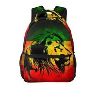 ATOurDealss Sac à dos coloré rasta rasta drapeau lion décontracté pour ordinateur portable sac à dos pour homme femme voyage, comme sur l'image, taille unique