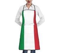 ATOurDealss Tablier réglable imprimé drapeau de l'Italie pour la cuisine, la pâtisserie, la cuisine, la peinture, Drapeau italien, taille unique