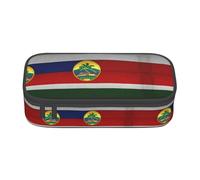 ATOurDealss Trousse à crayons de grande capacité avec 4 compartiments pour homme et femme Motif feuilles rouges, Drapeau d'Hawaï Amérique, Taille unique, Trousse à crayons