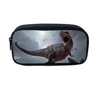 ATOurDealss Trousse à crayons en toile verte avec imprimé dinosaure 3D pour garçons, Dinosaur 5., Taille unique, Trousse à crayons