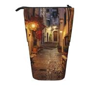 ATOurDealss Trousse à crayons télescopique avec fermeture éclair, Irlande Outdoors County Clare The Cliffs, Italian Old Street2, Taille unique, Trousse à crayons