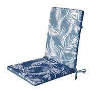 Atout Ciel Coussin de Fauteuil d'extérieur Bicolore en Tissu déperlant 90x40cm, 6 Variantes, Bleu