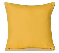 Atout Ciel Coussin Garni d'extérieur Bicolore en Tissu déperlant 40x40cm, 4 Variantes, Carré, Jaune/Anthracite