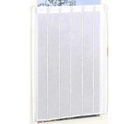 Atout Ciel Paire de Vitrages Jacquard Rayé en Etamine, Polyester, Gris, 120x60 cm