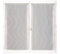 Atout Ciel Paire de voilages Finition Passe-Tringle, 2X 60x120cm prêt à Poser, Gris