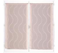 Atout Ciel Paire de voilages Finition Passe-Tringle, 2X 60x90cm prêt à Poser, Vieux Rose