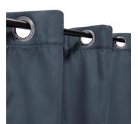 Atout Ciel Rideau suédine Thermique doublé Polaire 140x180cm Prêt a Poser, Bleu pétrole