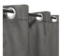 Atout Ciel Rideau suédine Thermique doublé Polaire 140x240cm prêt a Poser, Gris Anthracite