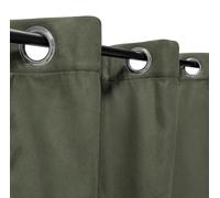 Atout Ciel Rideau suédine Thermique doublé Polaire 140x240cm prêt a Poser, Kaki