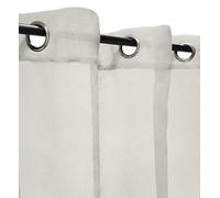 Atout Ciel Rideau Voilage à œillets 140x240cm prêt a Poser, Beige