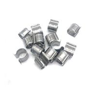 Atout Loisir Clips de Fixation Ronds en INOX, Diamètre 25 mm, Lot de 25