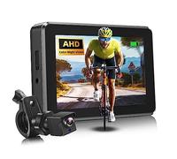ATOVANKA Caméra de Recul Avec Moniteur HD 11,9 cm, Vision Nocturne Couleur, Grand Angle 110°, Pour Vélo Électrique, Montagne, Route