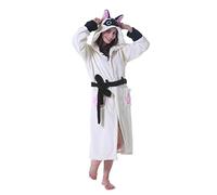 ATOZ Peignoir Doux Femme Animaux de Dessin Animé Flanelle Pyjama Robe Bain Chat Siamois Pour L