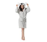 ATOZ Peignoir Doux Femme Animaux de Dessin Animé Flanelle Pyjama Robe Bain Koala Pour S