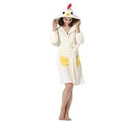 ATOZ Peignoir Doux Femme Animaux de Dessin Animé Flanelle Pyjama Robe Bain Le coq Pour M