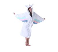 ATOZ Peignoir Doux Femme Animaux de Dessin Animé Flanelle Pyjama Robe Bain Licorne Pour M