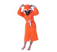 ATOZ Peignoir Doux Femme Animaux de Dessin Animé Flanelle Pyjama Robe Bain Renard pour L