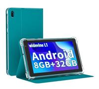 ATOZEE Tablette Android 7" avec étui, Android OS Tablet PC, 32 Go de ROM + 8 Go de RAM, processeur quadricœur Android Tableta PC double caméra, 5G WiFi 6, BT tablettes d'ordinateur, mini tablettes