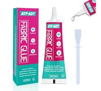 ATP ADT 70 ML Colle Tissu Extra Forte, colle textile, Colle Textile Permanente Résiste Lavage, Adhésifs pour texiles pour Tous les Tissus, Coton, Denim, Cuir, Polyester, Réparation de Poupées
