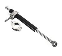 ATpart Amortisseur de Direction Amortisseur réglable de Moto Stabilisateur de Titane modifié Règle en Titane Longue Barre de Guidon Amortisseur stabilisateur