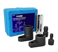 ATPEAM Coffret de 5 Douilles pour Sonde Lambda 22mm, Outil de Retrait Capteur Oxygène Universel, Compatible Voiture Audi, BMW, Mercedes