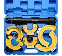 ATPEAM Compresseur Ressort Amortisseur 4,5 T, Kit Démontage Suspension | 4,5 T capacité, MacPherson & ressort conique, 3 mâchoires 65-325 mm, acier #45 traité
