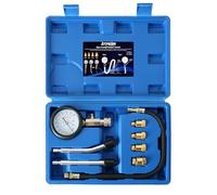 ATPEAM Compressiometre Essence, Testeur de Compression Cylindre 0-300 PSI, Manomètre de Pression Moteur avec 4 Adaptateurs pour Voiture et Moto M10 M12 M14 M18