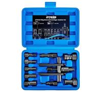 ATPEAM Extracteur de Roulement Moto 10 Pièces, Kit d’Extracteur de Roulement Intérieur Ø8-25mm avec Coffret, Outil de Démontage de Roue Moto